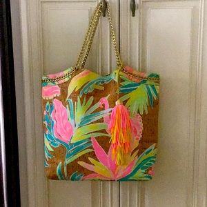 Lilly Pulitzer beach reversible bag